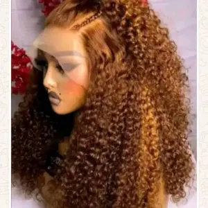 Full frontal pixel curls human hair
