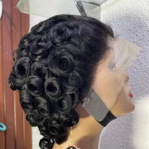Finger wave Wig cap