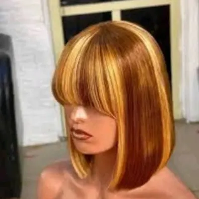 Bob  piano wig