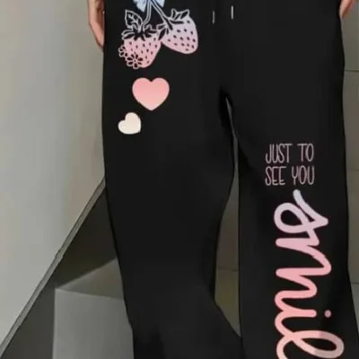 Baggy wide-leg sweatpants