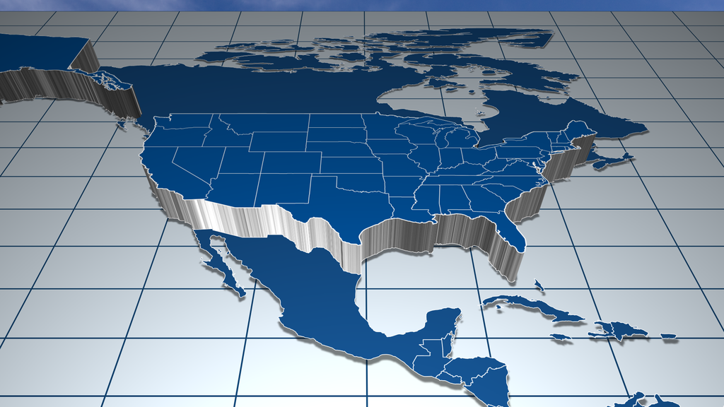 3D Extrude World Map - 5