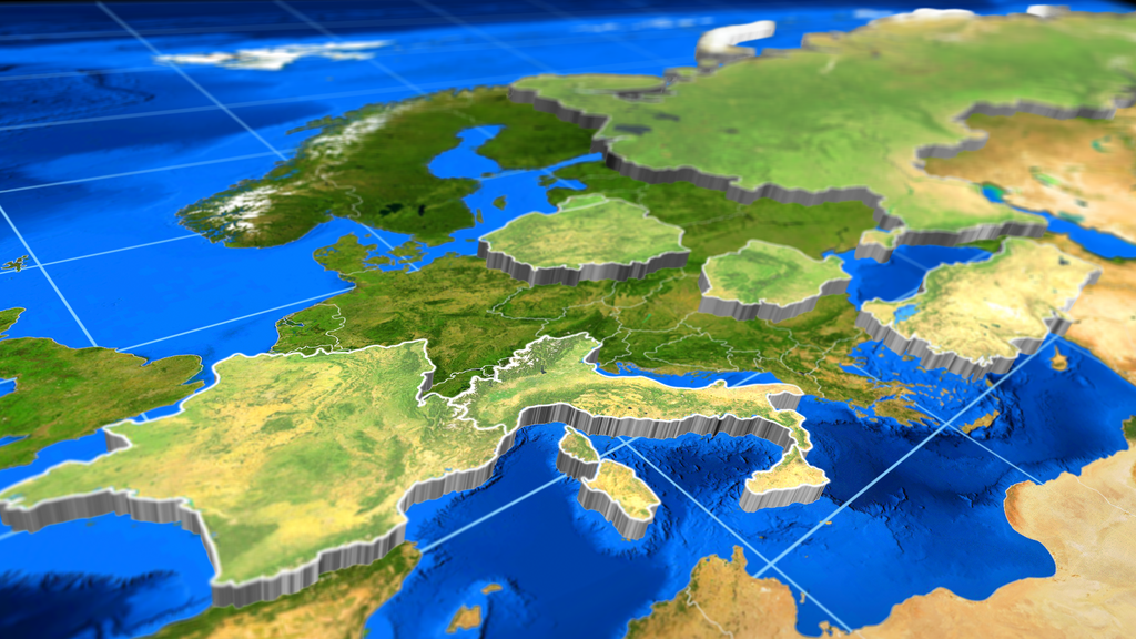 3D Extrude World Map - 3