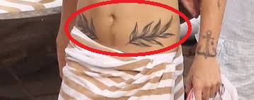 Harry Styles Two Fern Leaves Tattoo