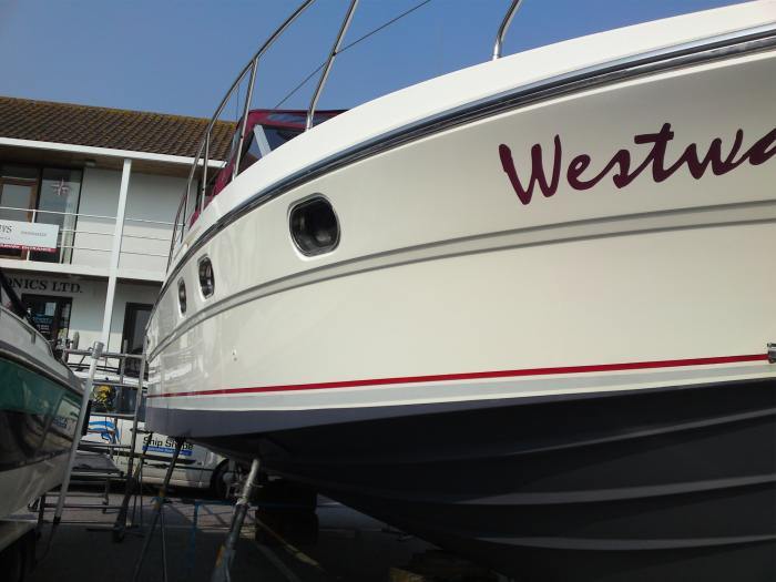 A Princess 286 over 15 Years Old Restored to a New Gloss Shine With A Protective Coating