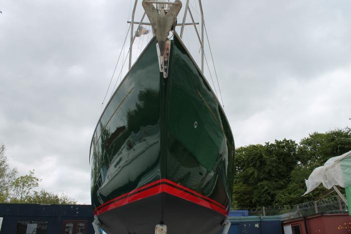 The Newly Restored Boat Was Given A Complete Gold Restoration Package Including Topsides Polish, Gold Washdown with Protective Coatings and Antifouling