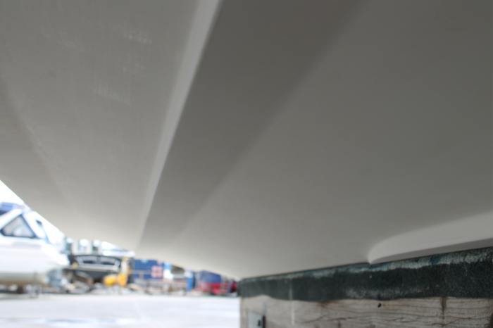 A Perfectly Keyed Hull Ready For Priming with International Primocon