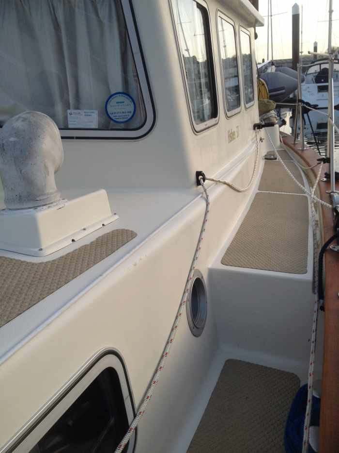 GRP and Treadmanster Decks after a Power Scrub and Dirt Repellant Coating