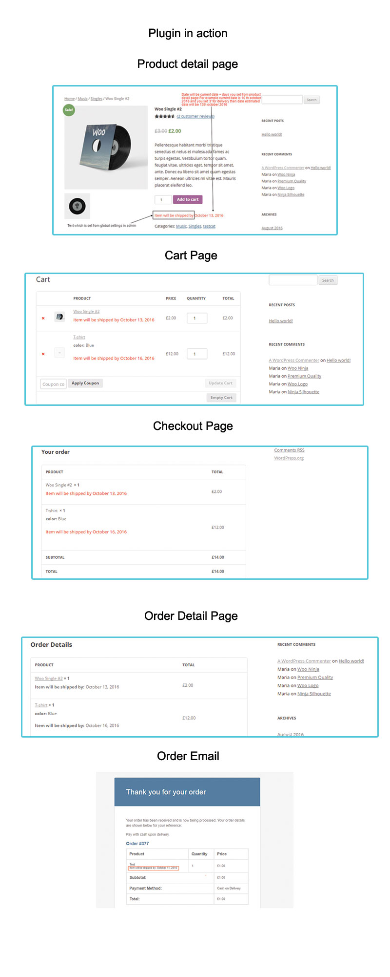 Woocommerce Ngày giao hàng dự kiến ​​cho mỗi sản phẩm - 1