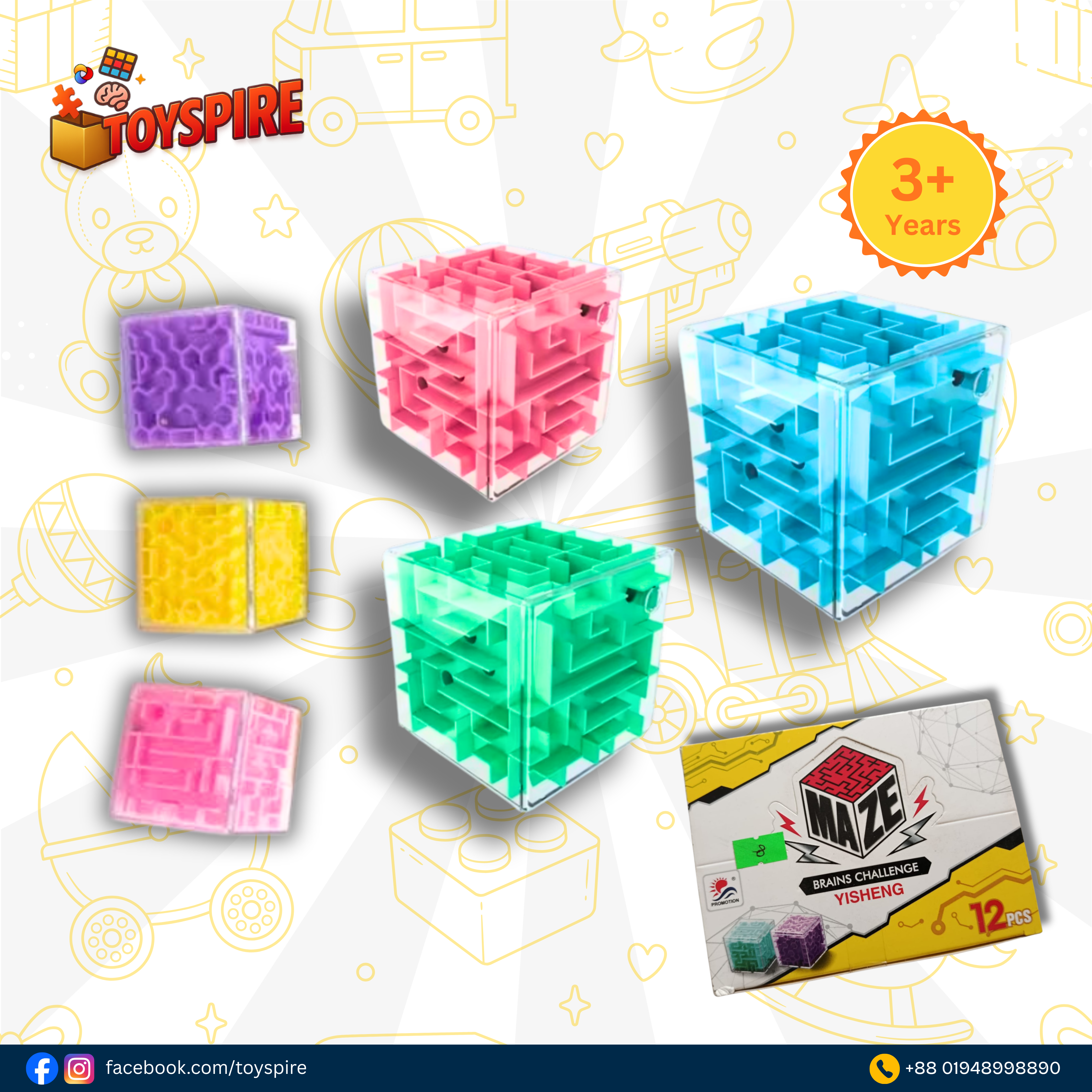 Toyspire Brain Challenge 3D Maze Puzzle