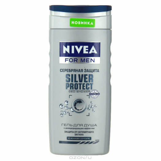 покупка Гель для душа Nivea for Men "Серебряная защита", 250 мл в интернет магазине купить в интернет магазине: Гель для душа Nivea for Men "Серебряная защита", 250 мл