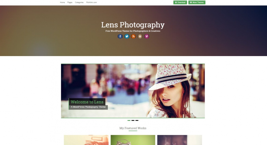 Wordpress шаблоны: 30 Wordpress шаблонов портфолио фотографа