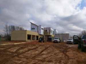 The exterior progress is picking up.