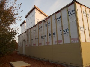 They're moving along the back of the house.
