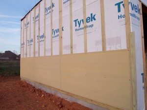 Prep for the fiber-cement siding.