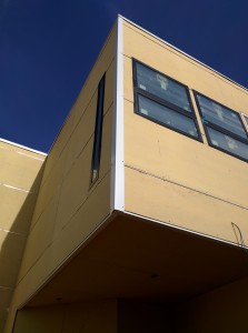 Corner trim applied to the fiber cement siding.
