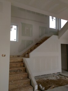 Stairs.