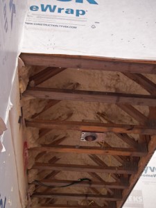 The overhangs outside are well covered.