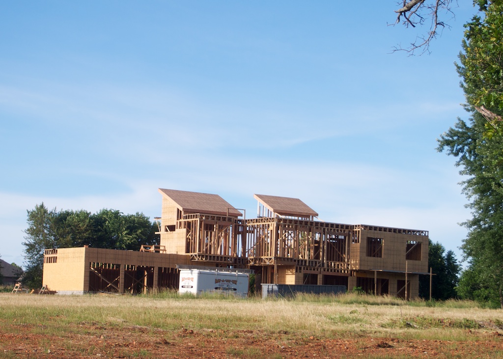 Wide view of the house.