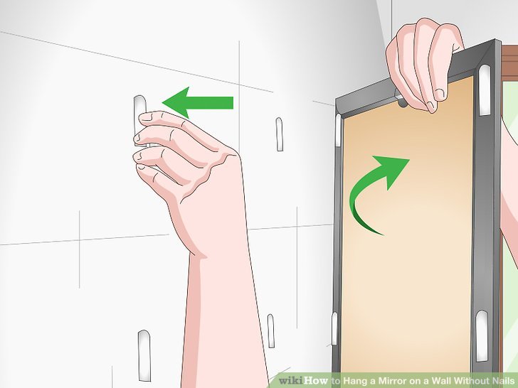 Image titled Hang a Mirror on a Wall Without Nails Step 4