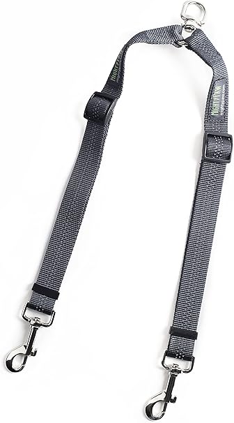 Mighty Paw Double Dog Leash - Double Leash for Two Dogs No Tangle Design