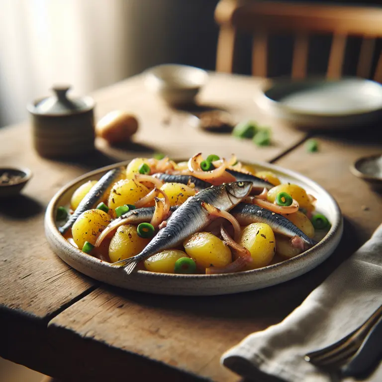 Pommes de terre sautées au hareng mariné - Åland Islands