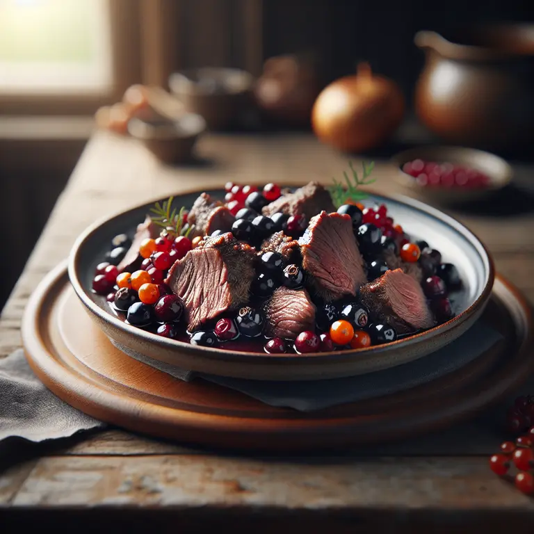 Venaison braisée aux airelles de l’archipel - Åland Islands