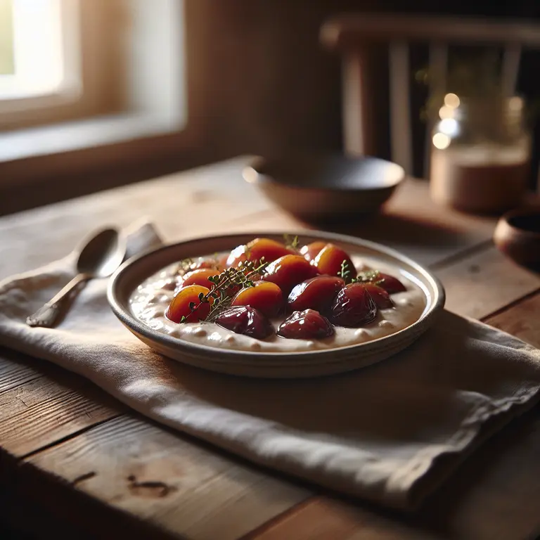 Compote de prunes à la crème des Åland - Åland Islands