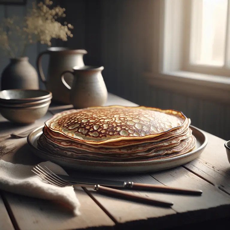 Ålandspannkaka, crêpe épaisse à la cardamome - Åland Islands