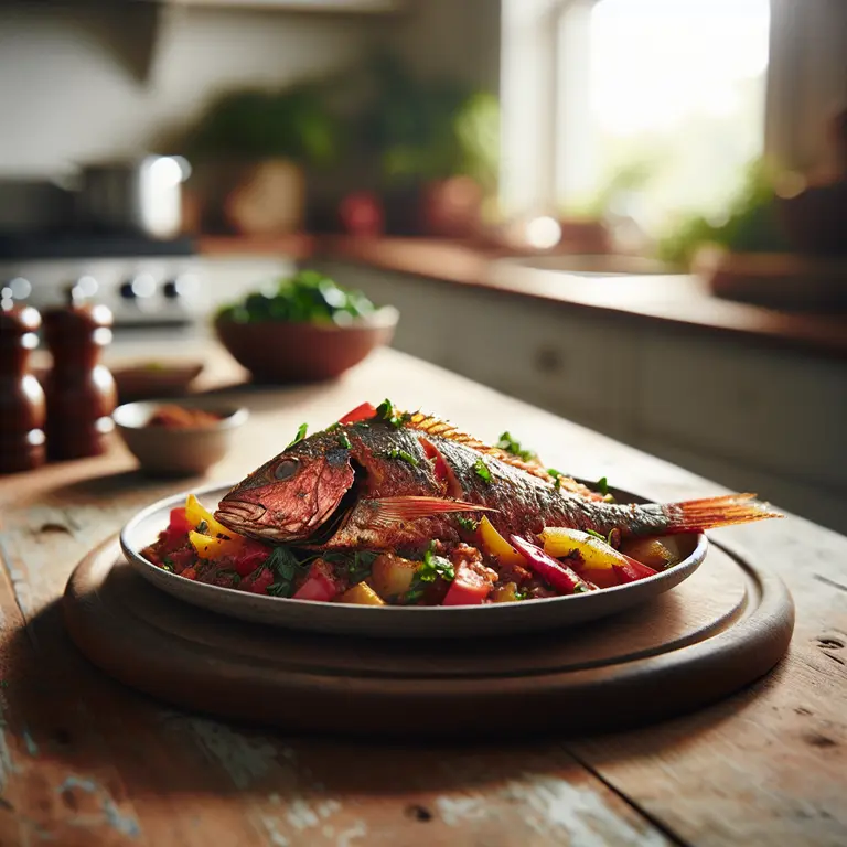 Vivaneau rouge jerk - Anguilla