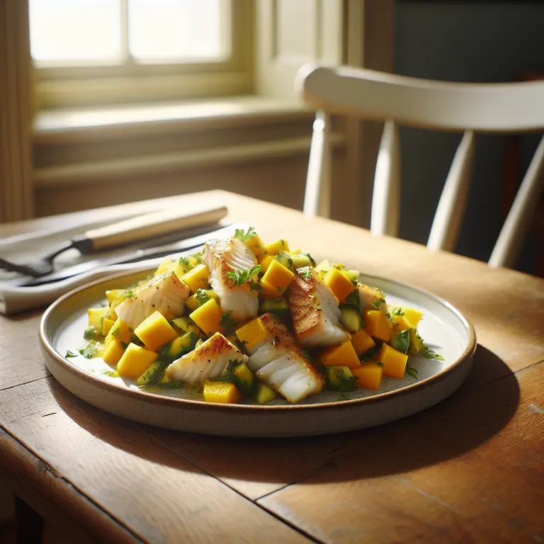 Salade de morue à la mangue - Anguilla