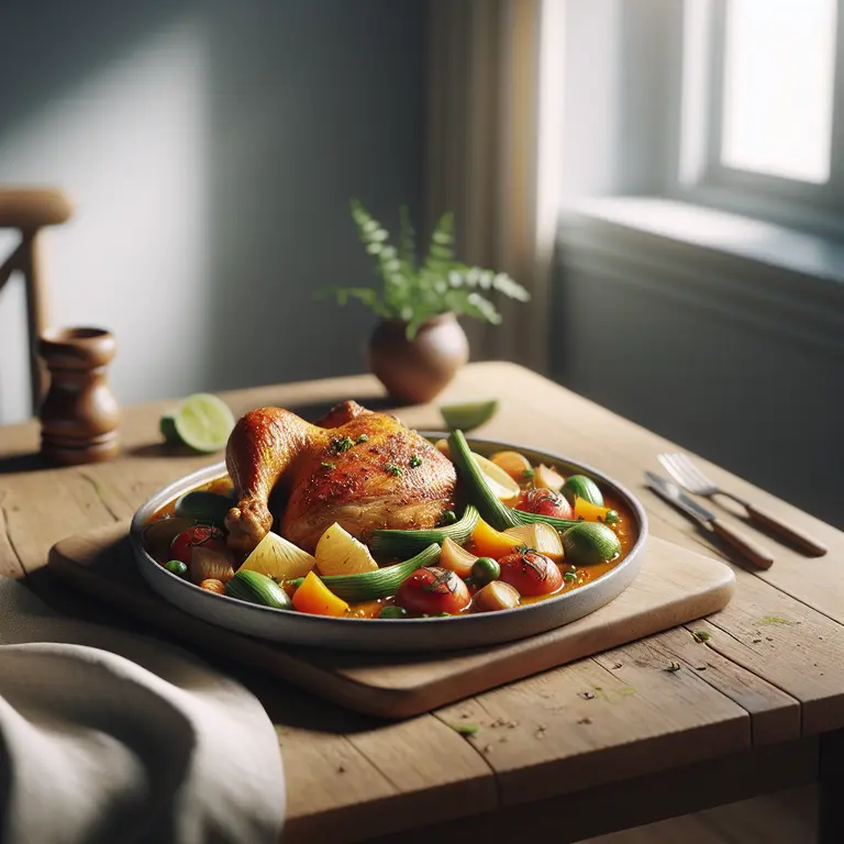 Poulet boucané façon Cayenne - French Guiana