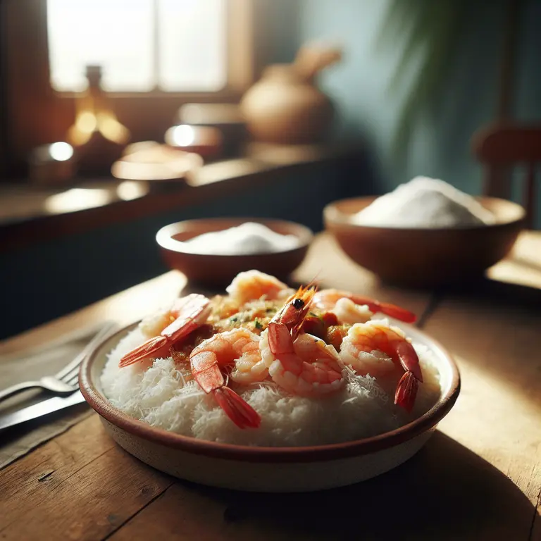 Dombrés aux crevettes et coco - French Guiana