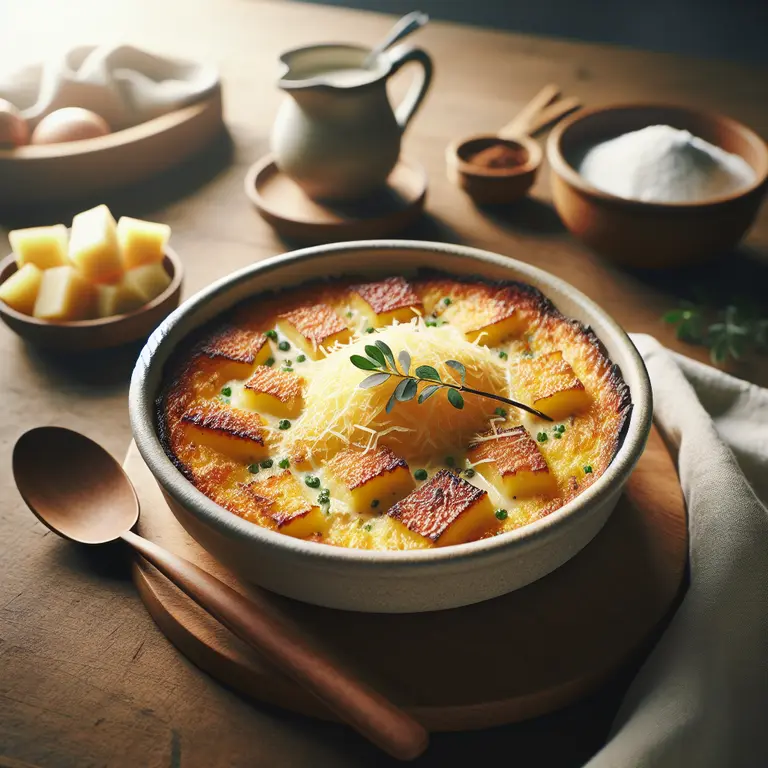 Gratin de manioc au lait de coco - French Guiana