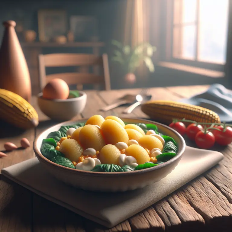 Funje de manioc - Angola