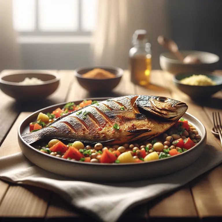 Mufete de poisson grillé - Angola