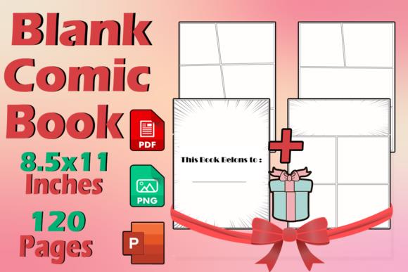 Comic Book Blank Template + Gift Design