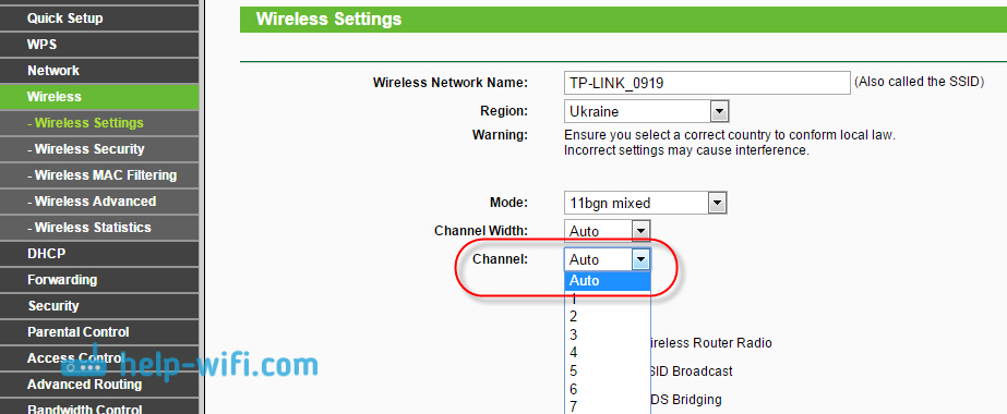 Смена канала при плохом покрытии Wi-Fi