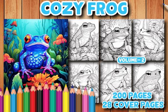 Cozy Frog Coloring Book Cover