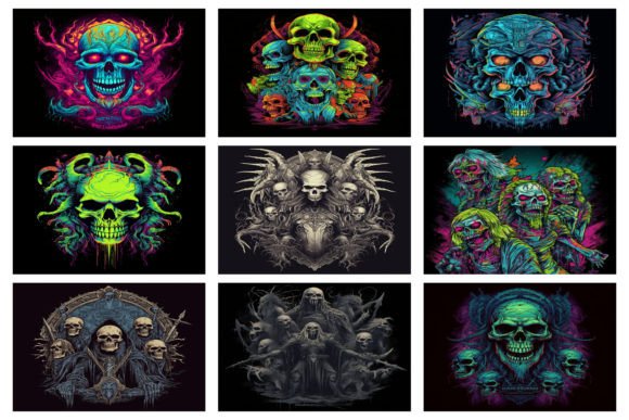 Metal Band T-Shirt Skull Designs