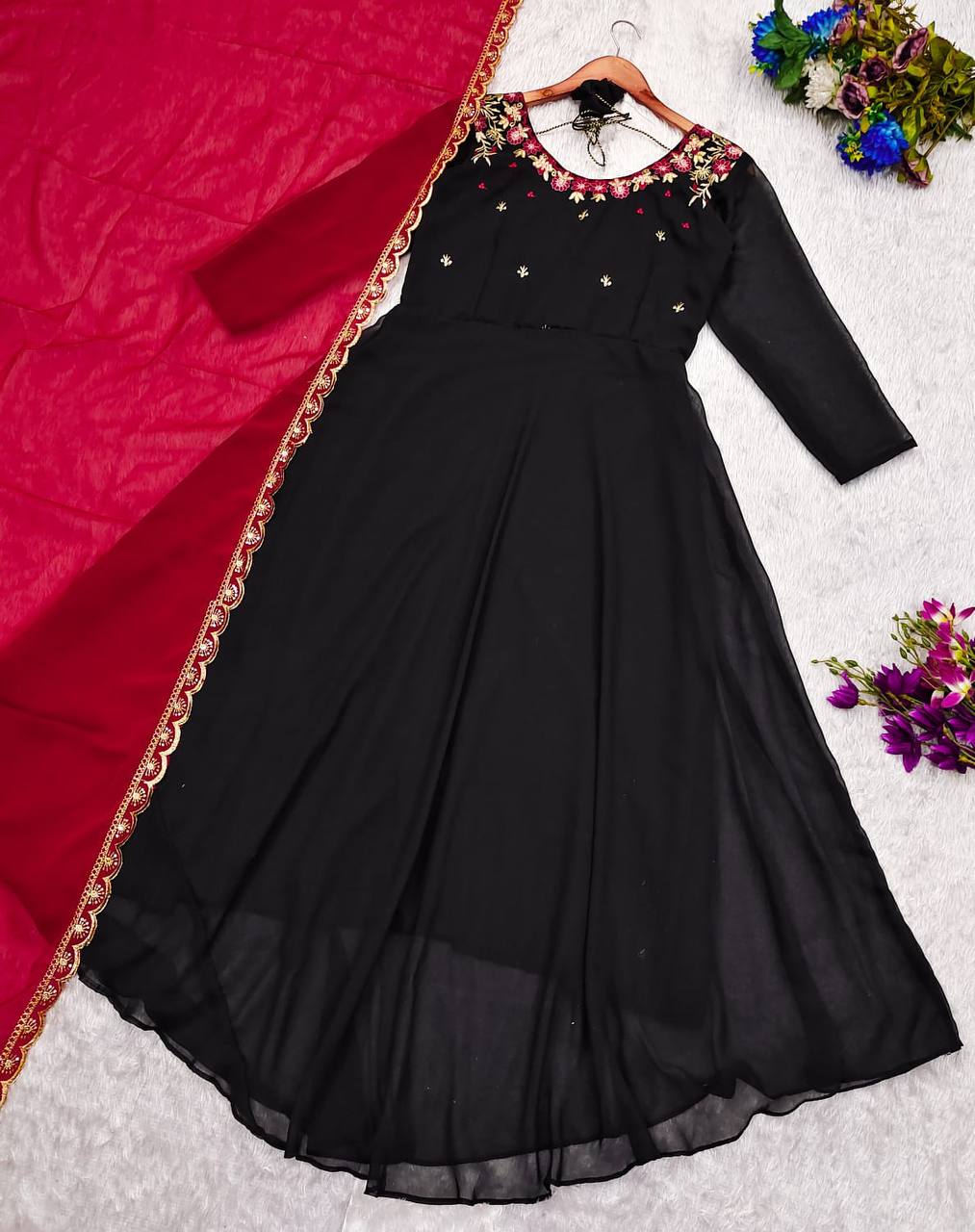 Georgette Anarkali  ♥️♥️♥️