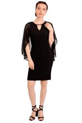 Rochie de seara neagra cu glitter auriu BC154 NG/AU