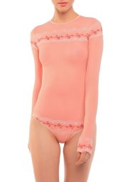 Body maneca lunga, Colectia 'Peachy Shade' - XL