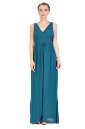 Rochie de ocazie verde cu decolteu petrecut 6040 V
