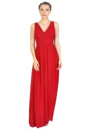 Rochie de ocazie bordo cu decolteu petrecut 6040 BO