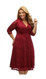 Rochie XXL Burgundy Concept