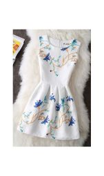 Rochie Cu Imprimeu Blue Infinite