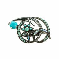 Brosa Cindy placata cu argint 925 - 2004-2677SP