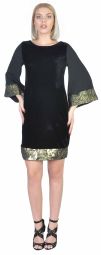 Rochie scurta neagra din catifea BC149 NG