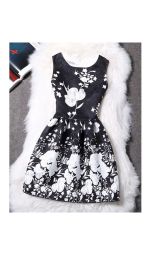 Rochie Eleganta Vintage Print