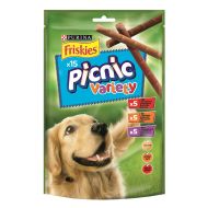 Recompensa pentru caini Friskies Variety cu Vita Pui si Miel 126 g
